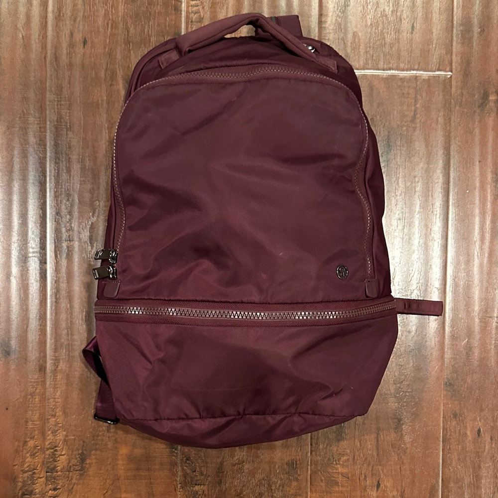 Lululemon Athletica Burgundy Backpack